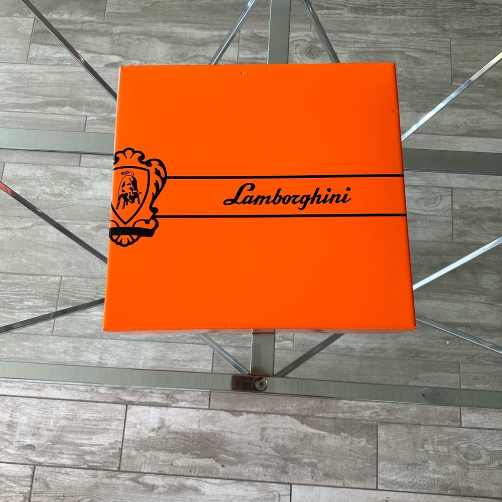 Lamborghini Orange Black empty Box